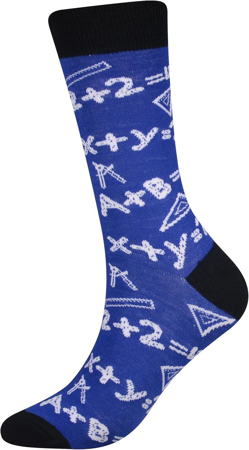 Cansok Men's 2/4 Packs Fun Crazy Novelty Dress Crew Socks - Image 4